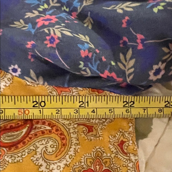 Sundance Paisley and Floral Patchwork Medley Bell Sleeve Blouse, NWOT, L - Picture 8 of 10